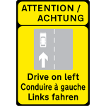 Drive on left