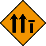 Offside lane (of three) closed