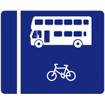 With flow bus lane on right